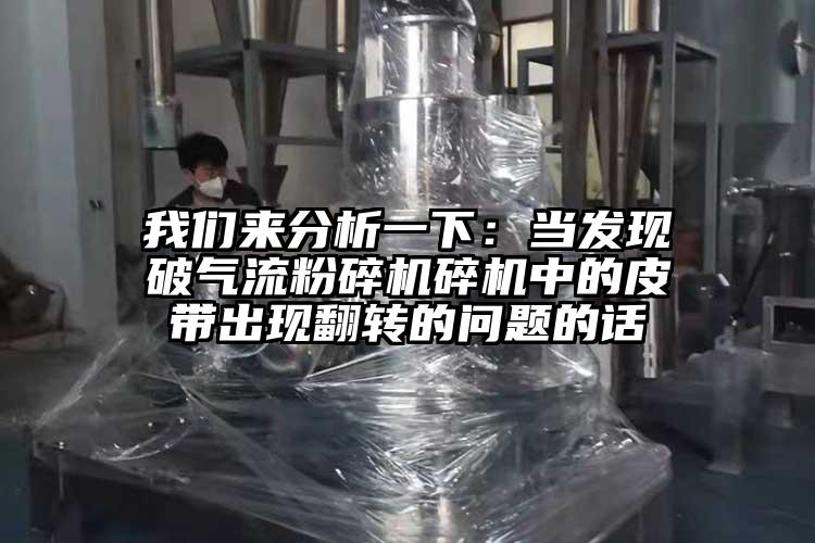 我们来分析一下：当发现破气流粉碎机碎机中的皮带出现翻转的问题的话